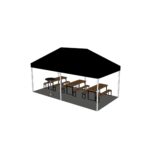 Quicktält 6x3 m vitt - Bild 4