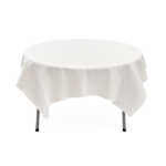 Linneduk vit 160x160 cm