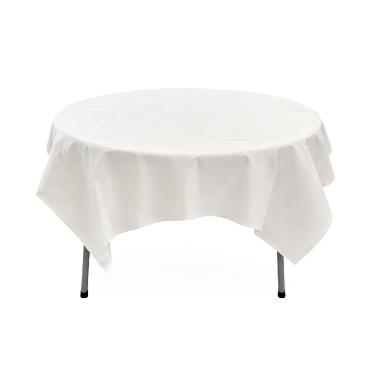 Vit duk 160x160 Linneduk vit 160x160 cm - Bild 1