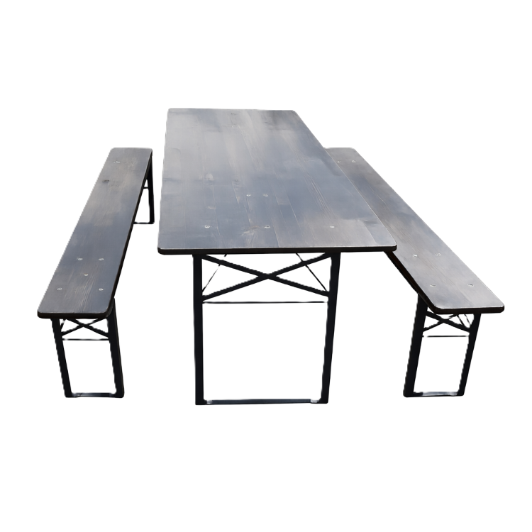 Bänkset svart Bänkset svart 180x70 cm för 6-8 pers - Bild 1
