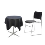 Cafébord "Exklusivt" Ø 70 cm svart - Bild 2