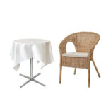 Cafébord "Exklusivt" Ø 70 cm vitt - Bild 2