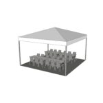 Quicktält 5x5 m vitt - Bild 4