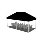 Quicktält 6x3 m svart - Bild 2