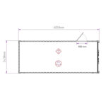 Förrådscontainer 20 fot med persondörr - Bild 2