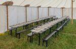 Bänkset svart 180x70 cm för 6-8 pers - Bild 2