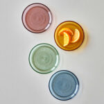 Glastallrik "Kusintha" grön 18 cm - Bild 3