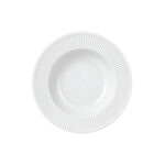 Pillivuyt Plissé djup tallrik vit 22 cm